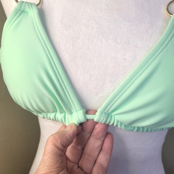 Wild Fable, XS (0-2) Lime Green Tie back Swim/Bathing Suit Bikini - Picture 4 of 11